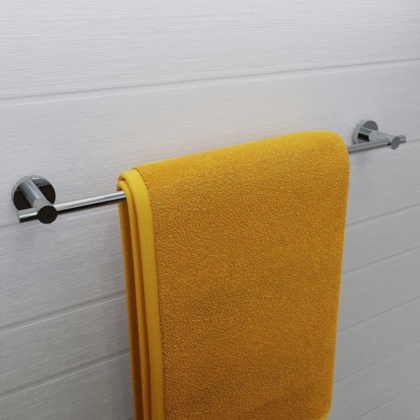 Croydex Epsom Flexi-Fix Towel Rail 26.8 in. "W" in Chrome