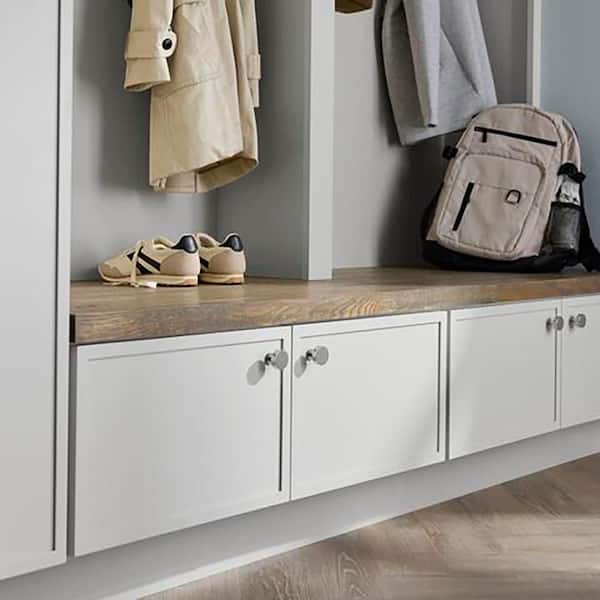 Leyton 18 in. W x 24 in. D x 16.5 in. H Ready To Assemble Plywood Slim Shaker Bench Base Kitchen Cabinet in Alpine White