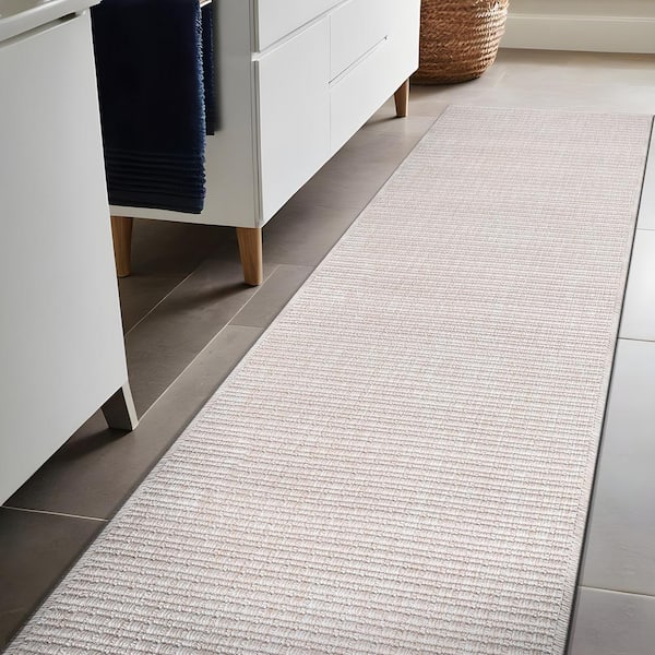 Royal Bone 2 ft. x 7 ft. Solid Indoor Area Rug