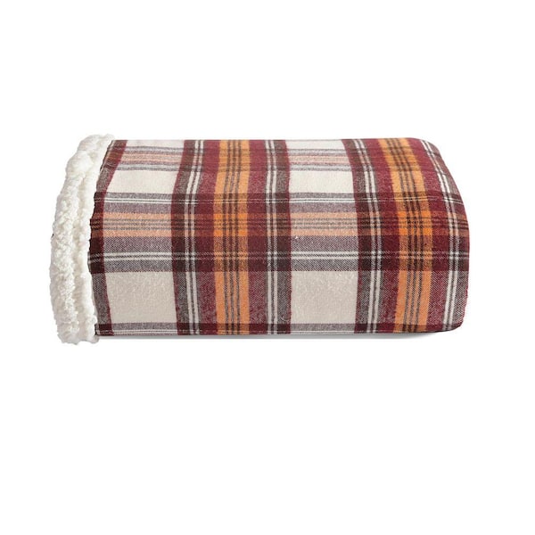 Red Polyester Throw Blanket HD0NA83RYU - The Home Depot