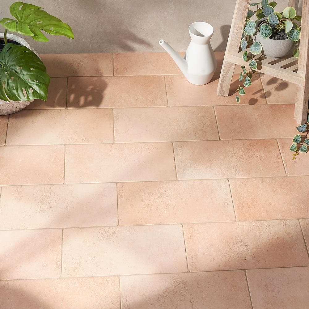 Kaleo 7.08 in. x 14.17 in. Matte Terracotta Look Porcelain Tile