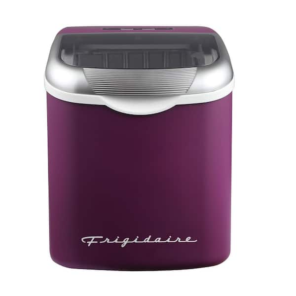 Frigidaire 12 in 26 lb. Portable Retro Countertop Bullet Ice Maker in Purple