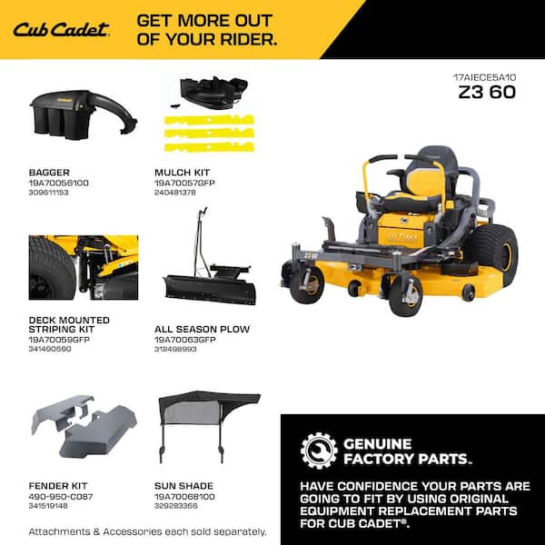 Cub Cadet Ultima Z3 60in. Fabricated Deck 24HP V-Twin Kawasaki FR