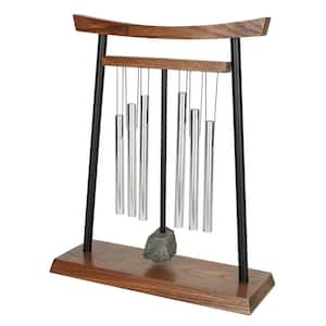 Signature Collection, Woodstock Pendulum Chime, 14 in. Silver Wind Chime