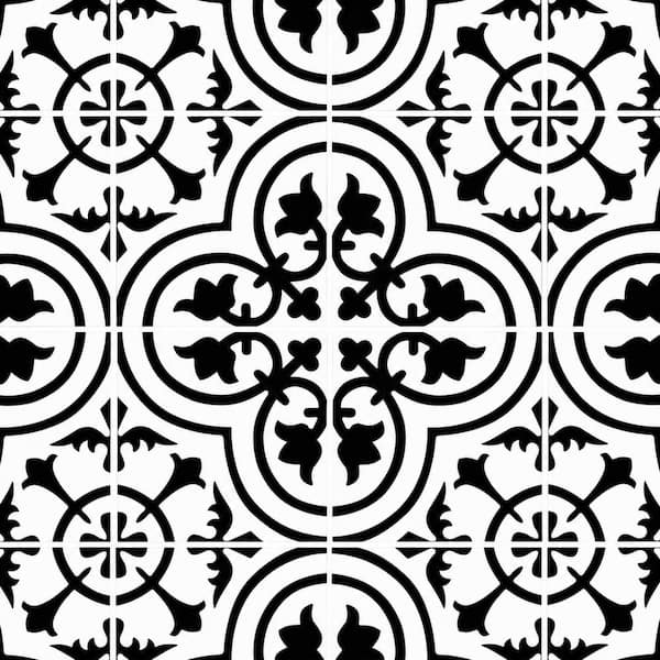 Amantus 8 in. x 8 in. Matte Porcelain Encaustic Floor and Wall Tile (5.16 sq. ft. /Case)