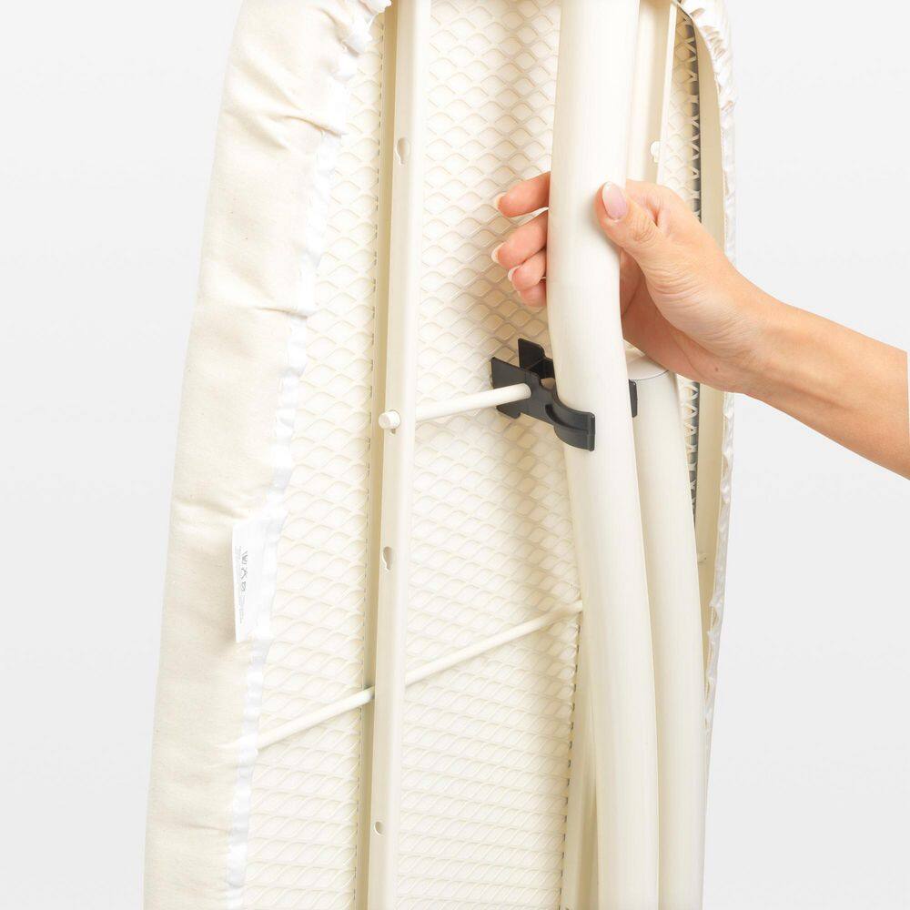 Brabantia XL Ironing Board with Spring Bubbles Cover and Black Frame
