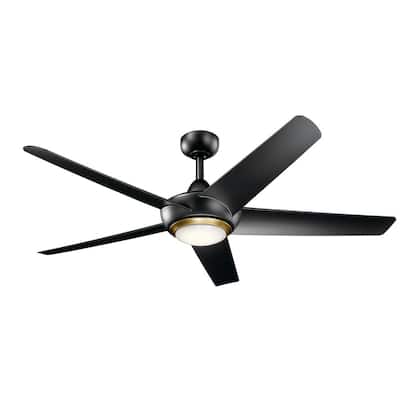 52 in. - Black - Ceiling Fans With Lights - Ceiling Fans - The 