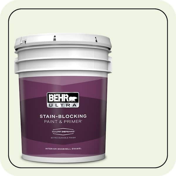 BEHR ULTRA 5 gal. #430A-1 Mint Hint Extra Durable Eggshell Enamel Interior Paint & Primer