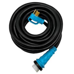 30 ft. 6/3 Plus 8/1 4 Conductors STW 50 Amp 14-50P/SS2-50R RV Power Extension Cord with Straight Twist Lock