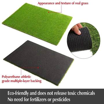 Kingdely 6.6 ft. x 13 ft. Green Artificial Grass Sod XLH0999-01-05-xin