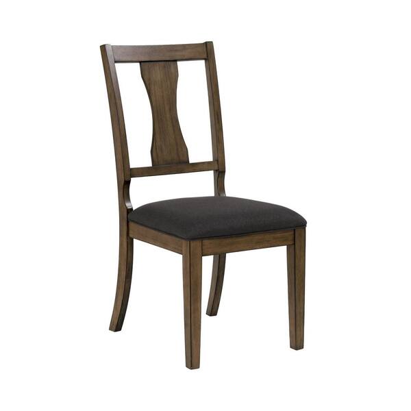 Furniture of America Bostrop Light Oak Upholstered Side Chairs (Set of 2)