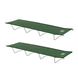 Indoor or Outdoor Compact Collapsible Camping Economy Cot (2-Pack)