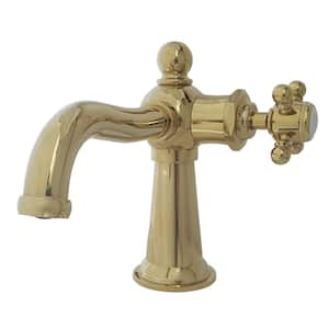 Whitaker Single Hole Single Handle Bathroom Faucet in Polished Brass