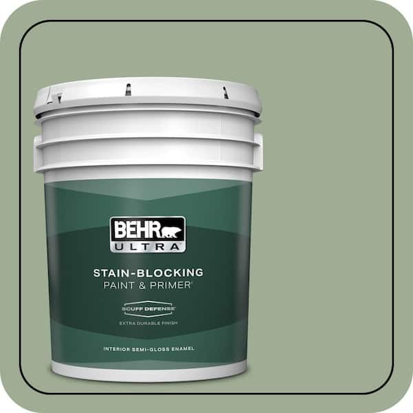 BEHR ULTRA 5 gal. #S390-4 Roof Top Garden Extra Durable Semi-Gloss Enamel Interior Paint & Primer