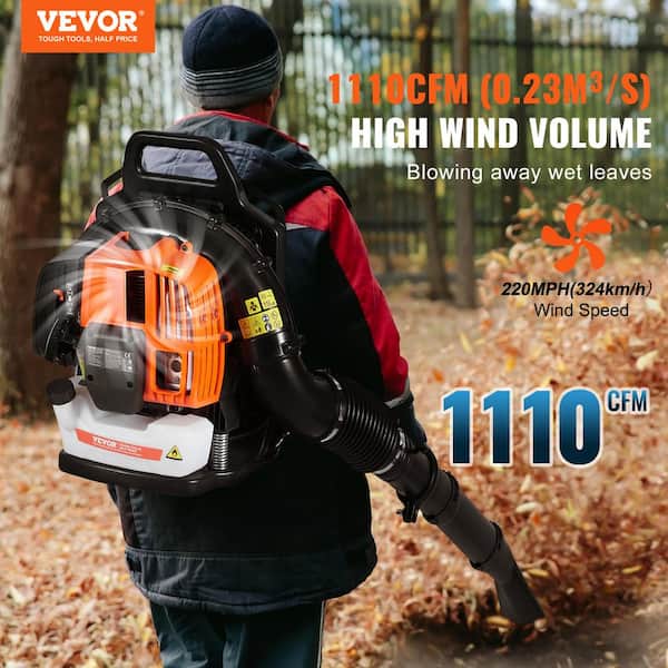 Backpack Leaf Blower, 20.1 in. x 61 in. Universal Stationary Pipe Stand 63 CC 2-Cycle Gas Leaf Blower 2025 update