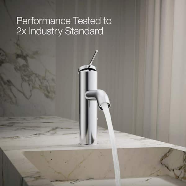 KOHLER Components Single Hole Single-Handle Bathroom Sink Bathroom Faucet in Polished Chrome
