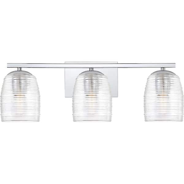 Quoizel Realm 3-Light Polished Chrome Vanity Light
