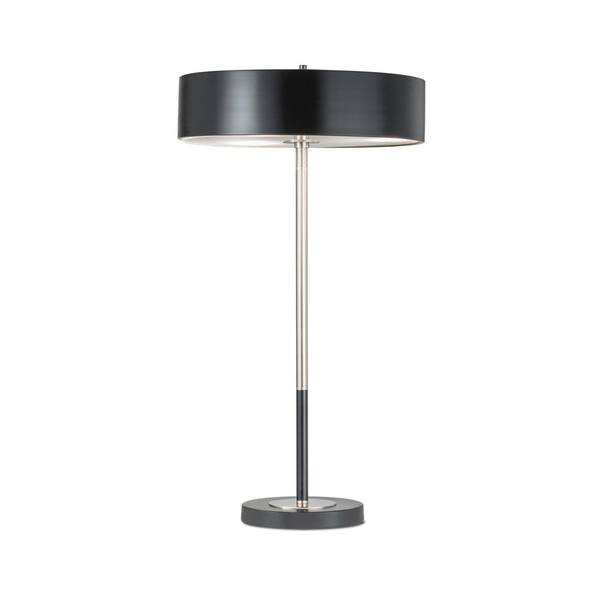 NOVA of California Slim-Line 28 in. Matte Black Table Lamp