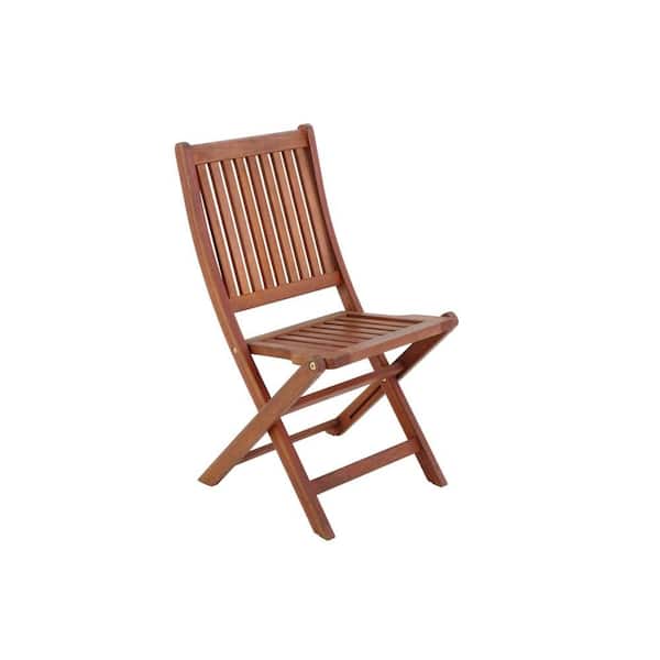 Unbranded Folding Wooden Patio Chair (2-Pack)