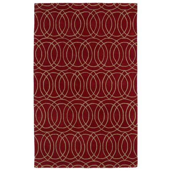 Kaleen Revolution Red 3 ft. x 5 ft. Area Rug