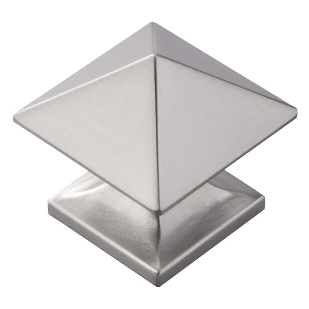 Studio Collection Knob 1-1/4 in. Square Satin Nickel Finish (10-Pack) price history on PriceWatchPro