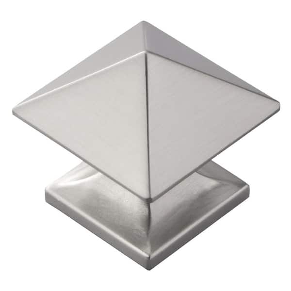 HICKORY HARDWARE Studio Collection 1-1/4 in. Dia Satin Nickel Finish Cabinet Door and Drawer Knob (10-Pack)
