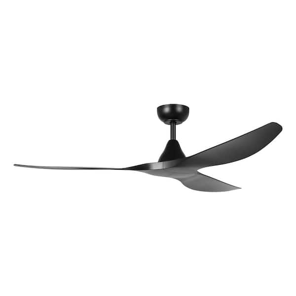 Surfline 60 in. Outdoor Black Ceiling Fan