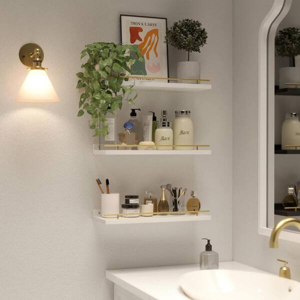 Mini Shelf Collection Wall Shelves For Collectibles MITREL Set Of 6 Small Floating Shelves ...
