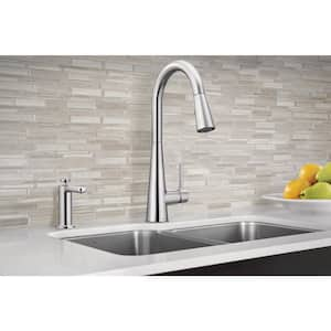 Sleek Single-Handle Pull-Down Sprayer Kitchen Faucet with Reflex and Power Clean in Chrome