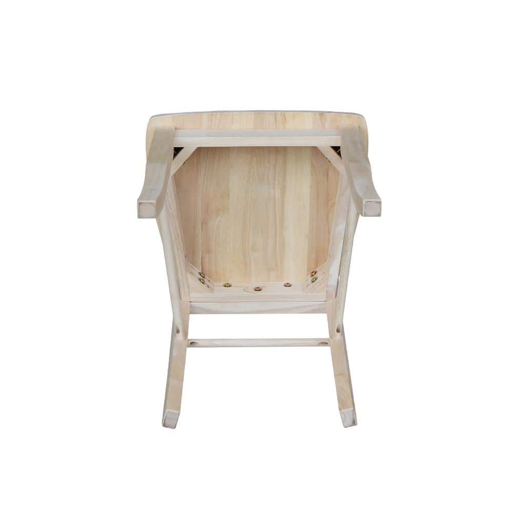 Unfinished Wood Ladderback Side Chair Set