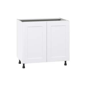 Wallace Painted Warm White Shaker Assembled Base Kitchen Cabinet with 3 Inner Drawers (36 in. W x 34.5 in. H x 24 in. D)