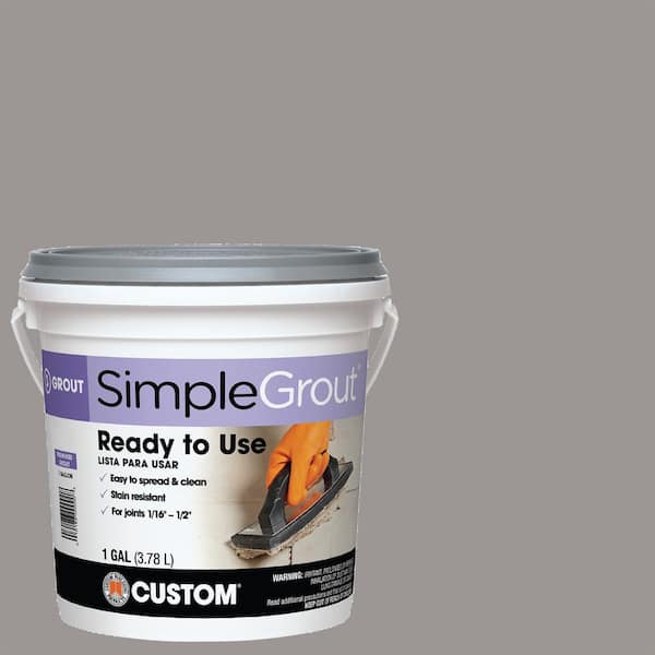 Custom Building Products SimpleGrout #165 Delorean Gray 1 gal. Pre-Mixed Grout