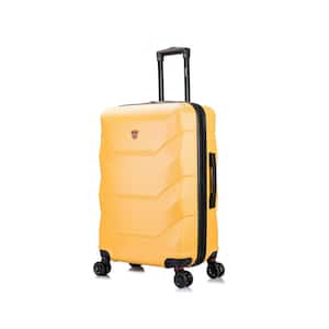Zonix 26 in. Mustard Lightweight Hardside Spinner Suitcase