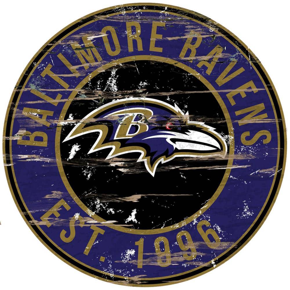 Baltimore Ravens Logo Art Canvas Print