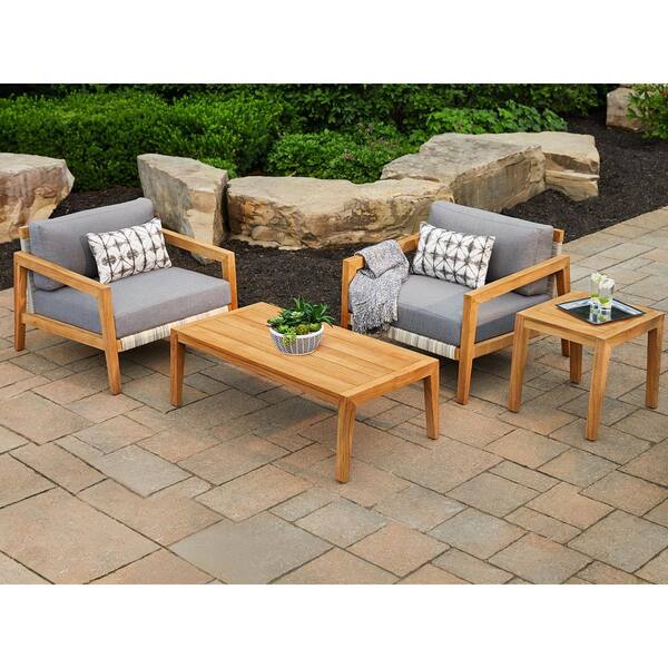 NewAge Products Lakeside Collection 91492 3 Piece Set with Coffee Table in Loft Charcoal