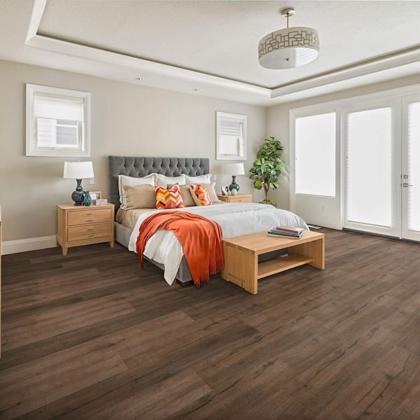 Pro Umberwood 20 MIL x 7 in. W x 48 in. L Glue Down Waterproof Luxury Vinyl Plank Flooring (42.04 sq. ft./Case)