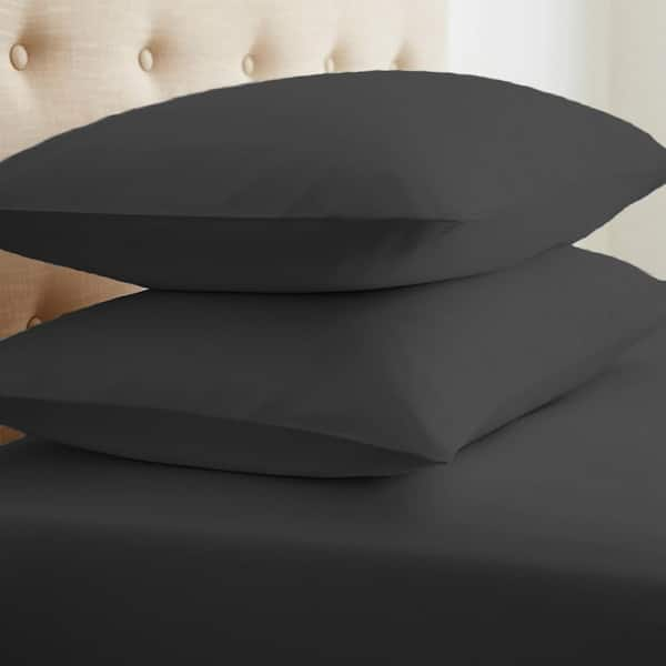 Becky Cameron Performance Black King Pillowcases (Set of 2)