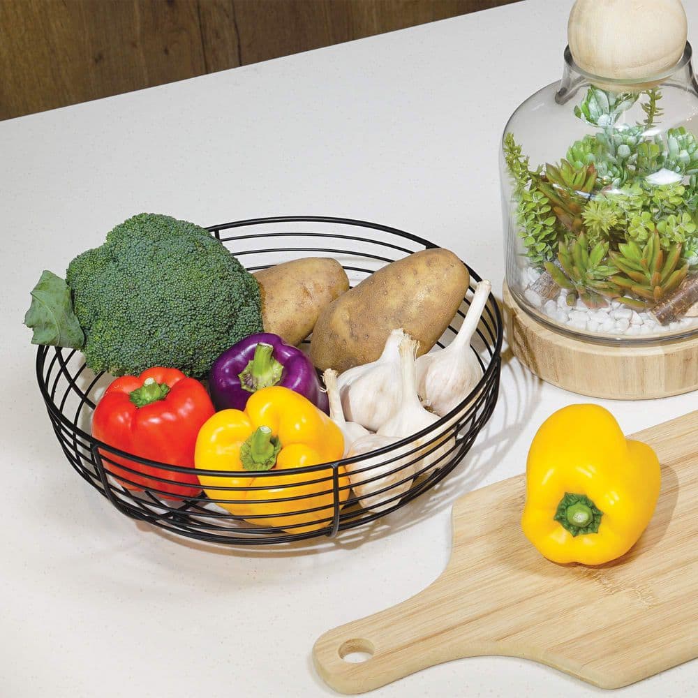 ケン・ドーン　『Fruit Bowl』 シルクスクリーン 134/250 Numhew 1 Piece Metal Fruit Bowl Set, Elegant Slim Curved Wire