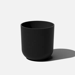 Kona 15 in. Round Black Plastic Planter