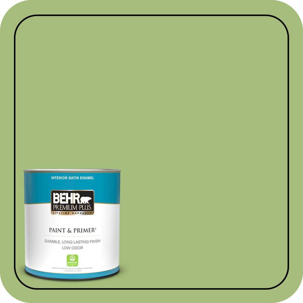 1 qt. #P370-5 Lazy Caterpillar Satin Enamel Low Odor Interior Paint & Primer price history on PriceWatchPro
