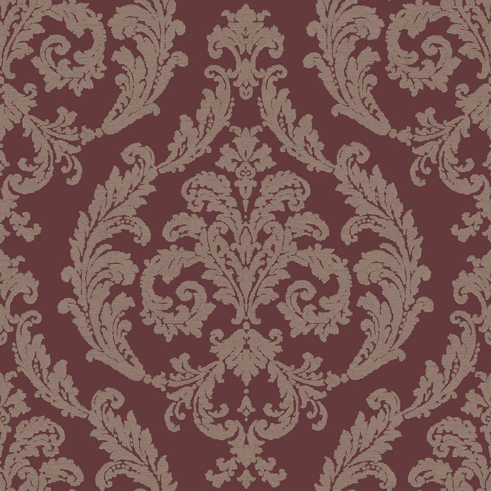 Bold Burgundy Floral Vinyl - 1819 Bold Burgundy Floral Vinyl - 1819