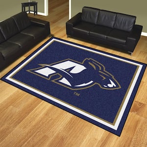 NCAA - University of Akron Blue 10 ft. x 8 ft. Indoor Rectangle Area Rug