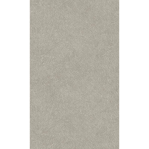 Walls Republic Plain Leather Grey Non-Woven Paste the Wall Textured Wallpaper 57 sq. ft.