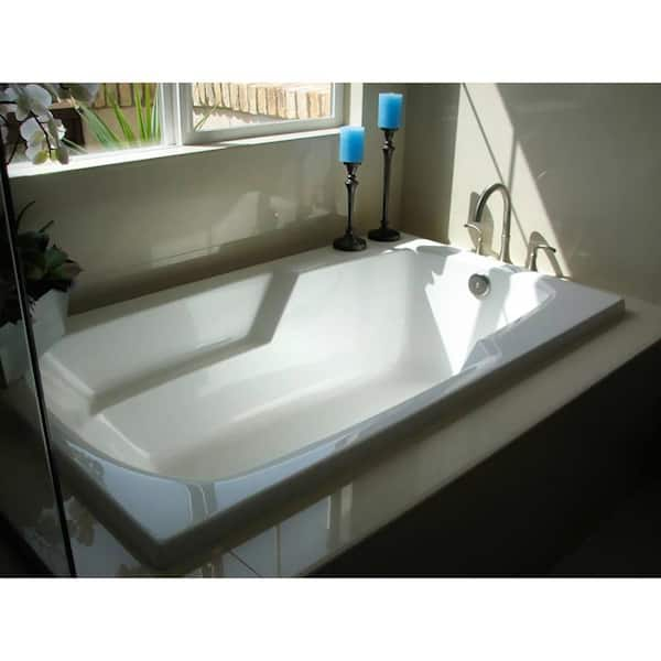 Jacuzzi PROJECTA 60 in. x 36 in. Acrylic Rectangular Drop-In Whirlpool Bathtub in White