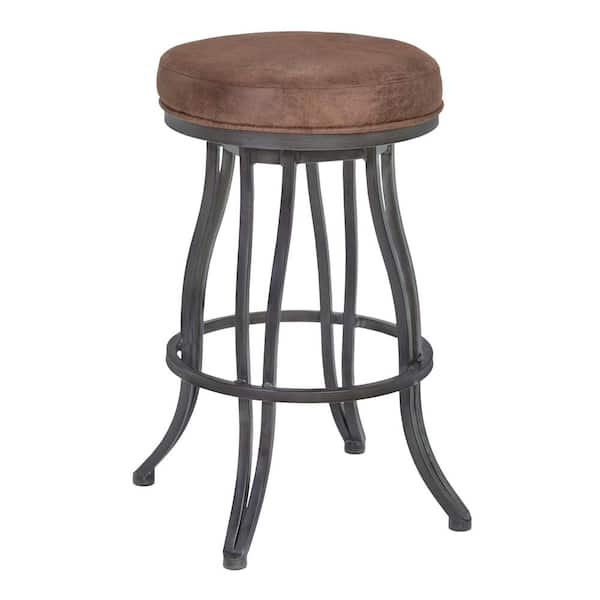 Armen Living Laurel 30 in. Brown Bar Stool