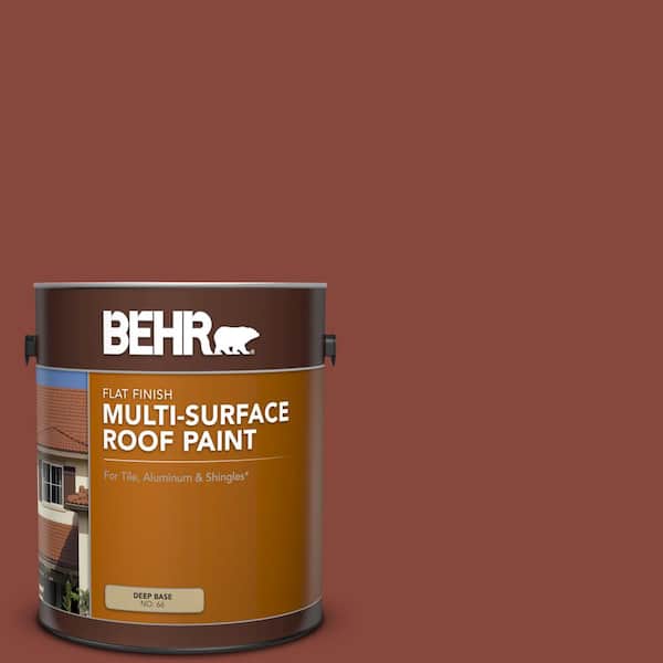 BEHR 1 gal. #RP-26 Spanish Tile Flat Multi-Surface Exterior Roof Paint