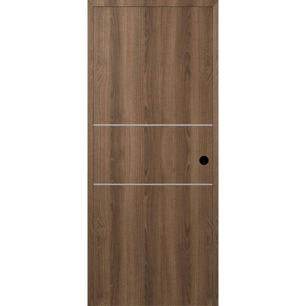 Optima 2H DIY-Friendly 24 in. x 84 in. Left-Hand Solid Core Pecan Nutwood Composite Single Prehung Interior Door price history on PriceWatchPro