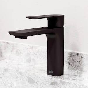 Davidson Single Handle Single-Hole Bathroom Faucet Sink in Matte Black