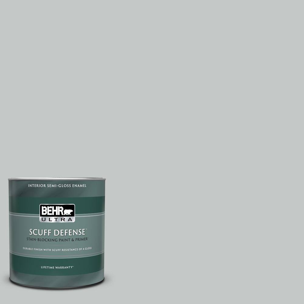 BEHR ULTRA 1 qt. N4502 Zero Gravity Extra Durable SemiGloss Enamel Interior Paint & Primer