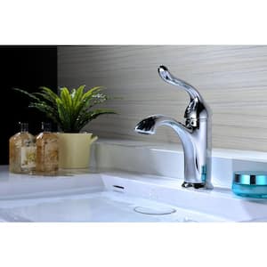 Arc Series Single Hole Single-Handle Low-Arc Bathroom Faucet in Polished Chrome